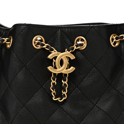 Chanel Caviar Quilted Mini Chanel 25 Handbag Black 8 of 11