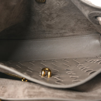 Bottega Veneta Silky Calfskin Small Ciao Ciao Limestone 5 of 9