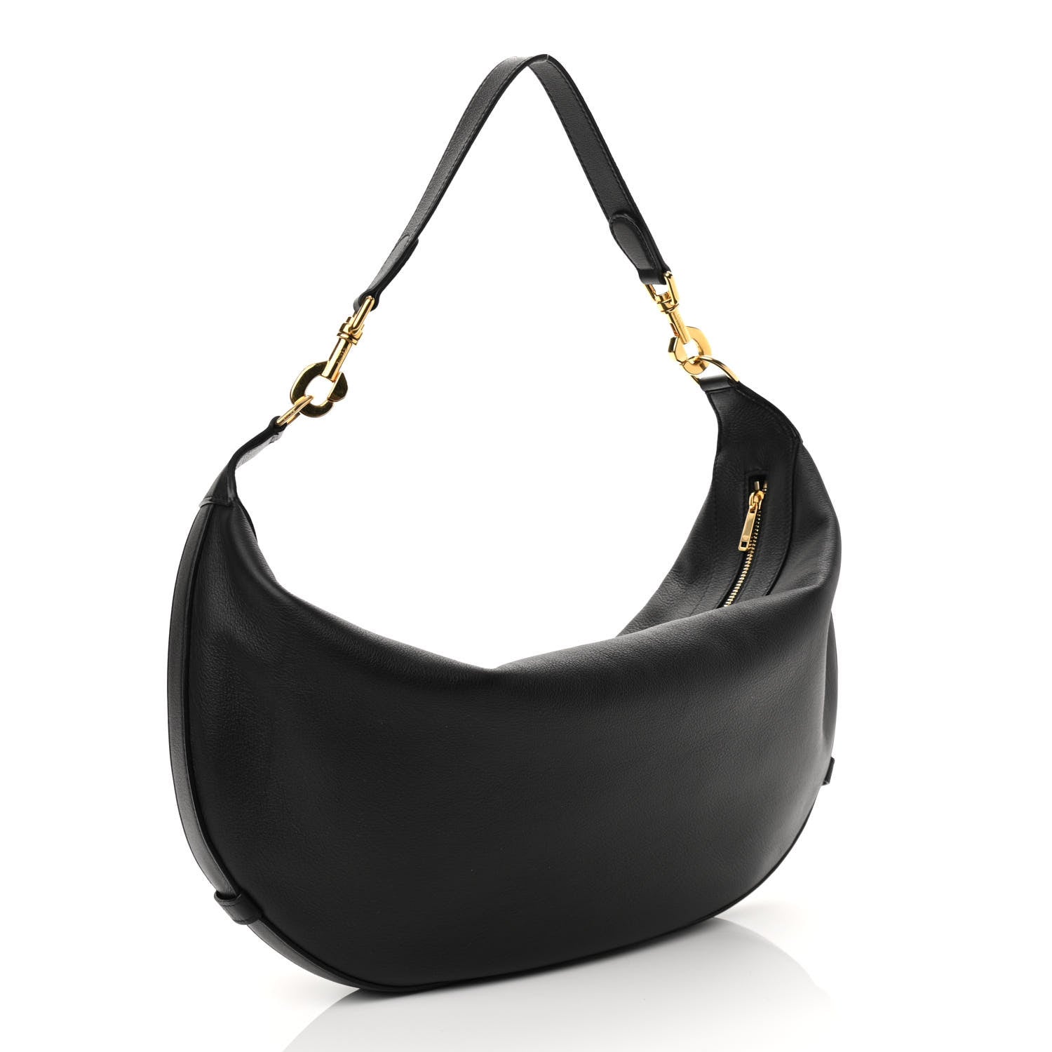 Celine Supple Calfskin Medium Strap Leandre Shoulder Bag Black 3 of 9