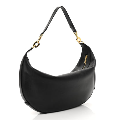 Celine Supple Calfskin Medium Strap Leandre Shoulder Bag Black 3 of 9
