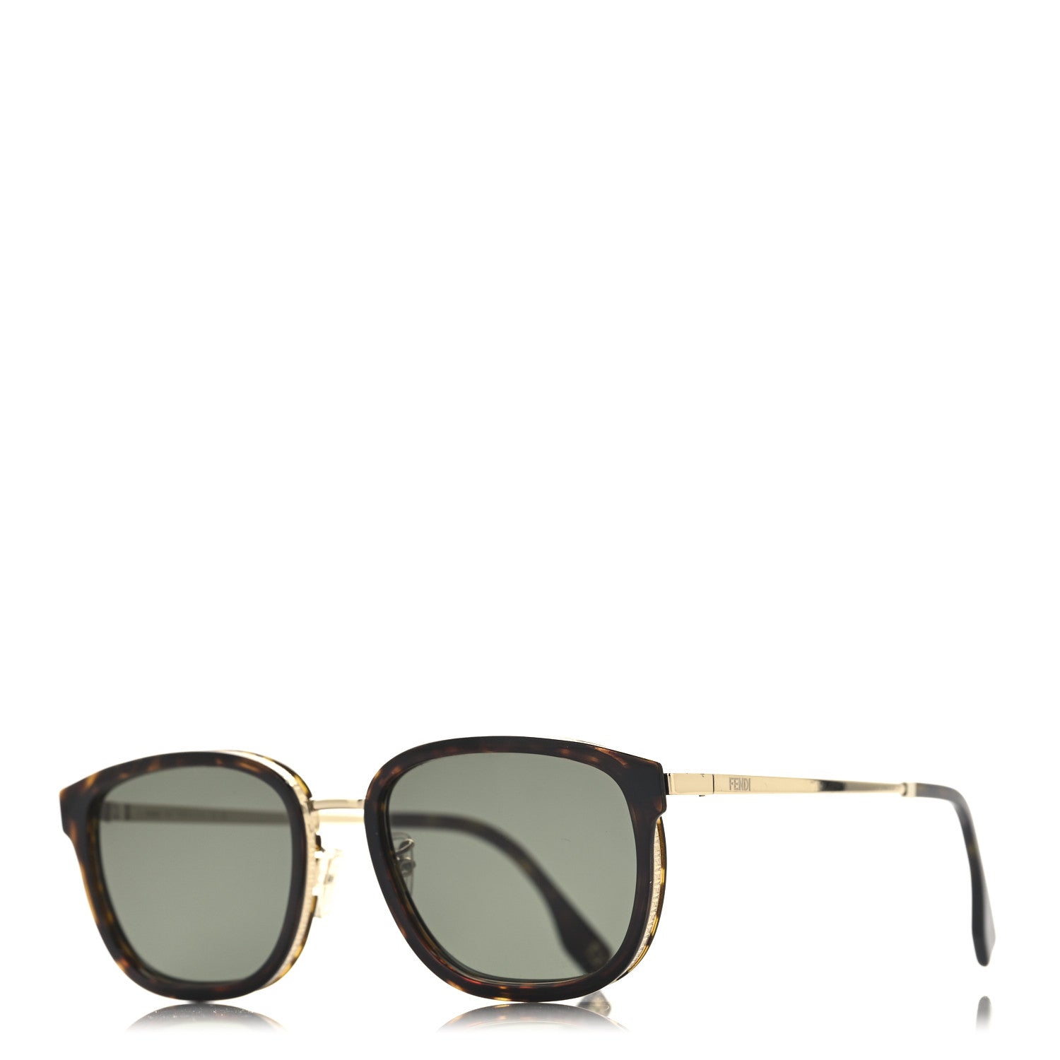 Fendi Acetate Square Sunglasses FE40155U Tortoise 1 of 7