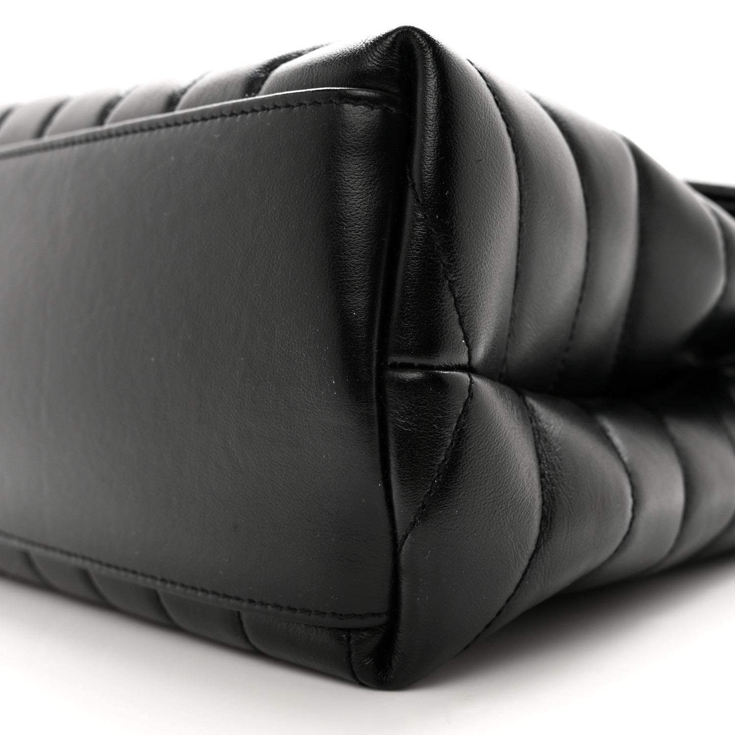 Saint Laurent Calfskin Y Quilted Monogram Monochrome Medium Loulou Chain Satchel Black 10 of 11