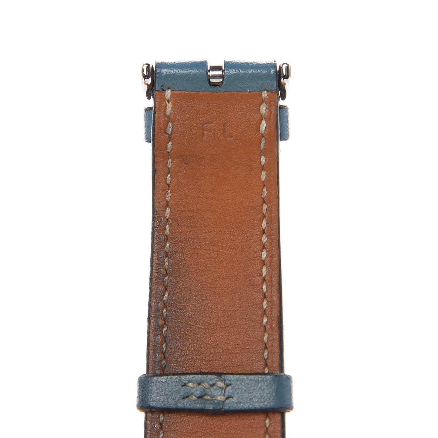 Swift Heure H Hour Watch Strap Blue Jean