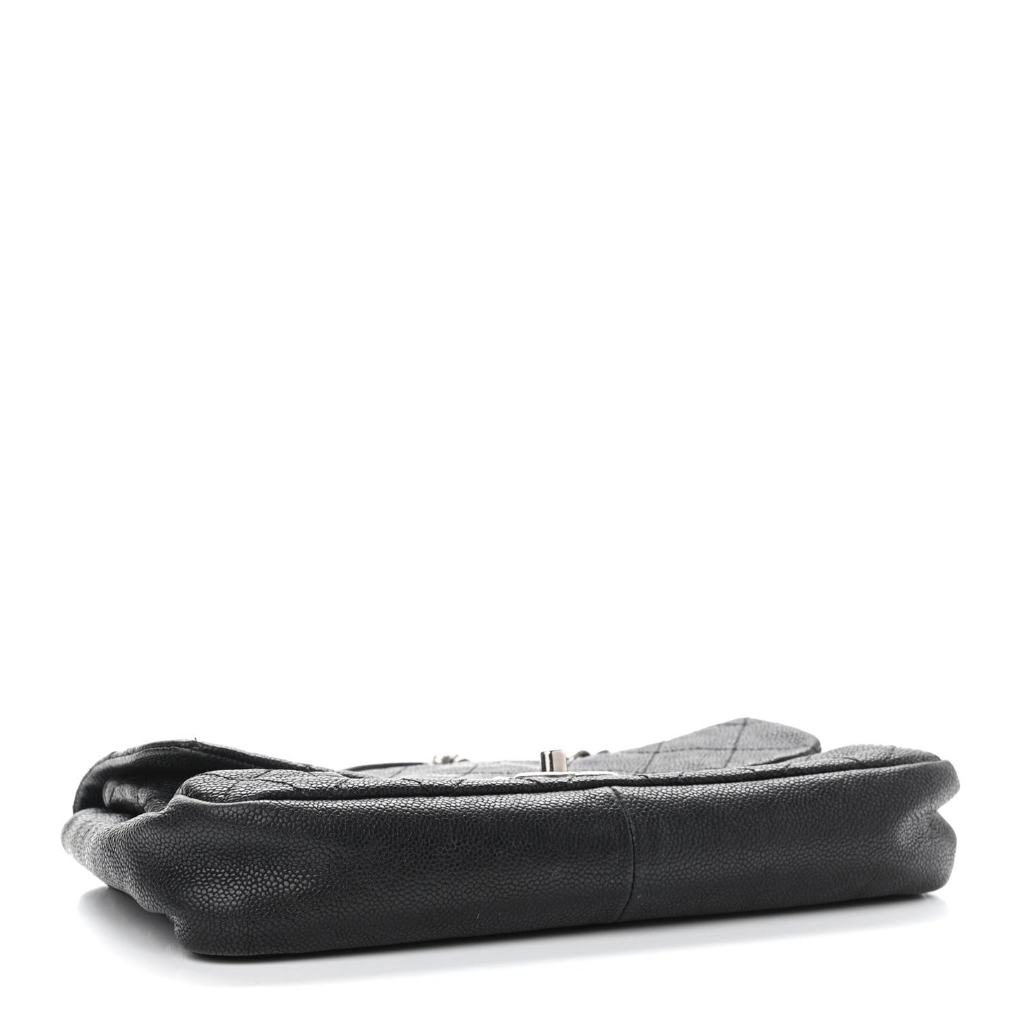 Caviar Quilted Medium Simply CC Flap Black
