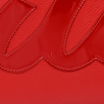 Christian Louboutin Calfskin Patent Logo Spikes East West Cabata Tote Red 18 of 20