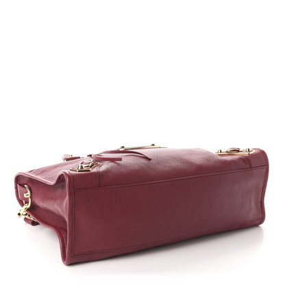 Balenciaga Chevre Gold Metallic Edge Hardware City Rouge Grenat 4 of 11