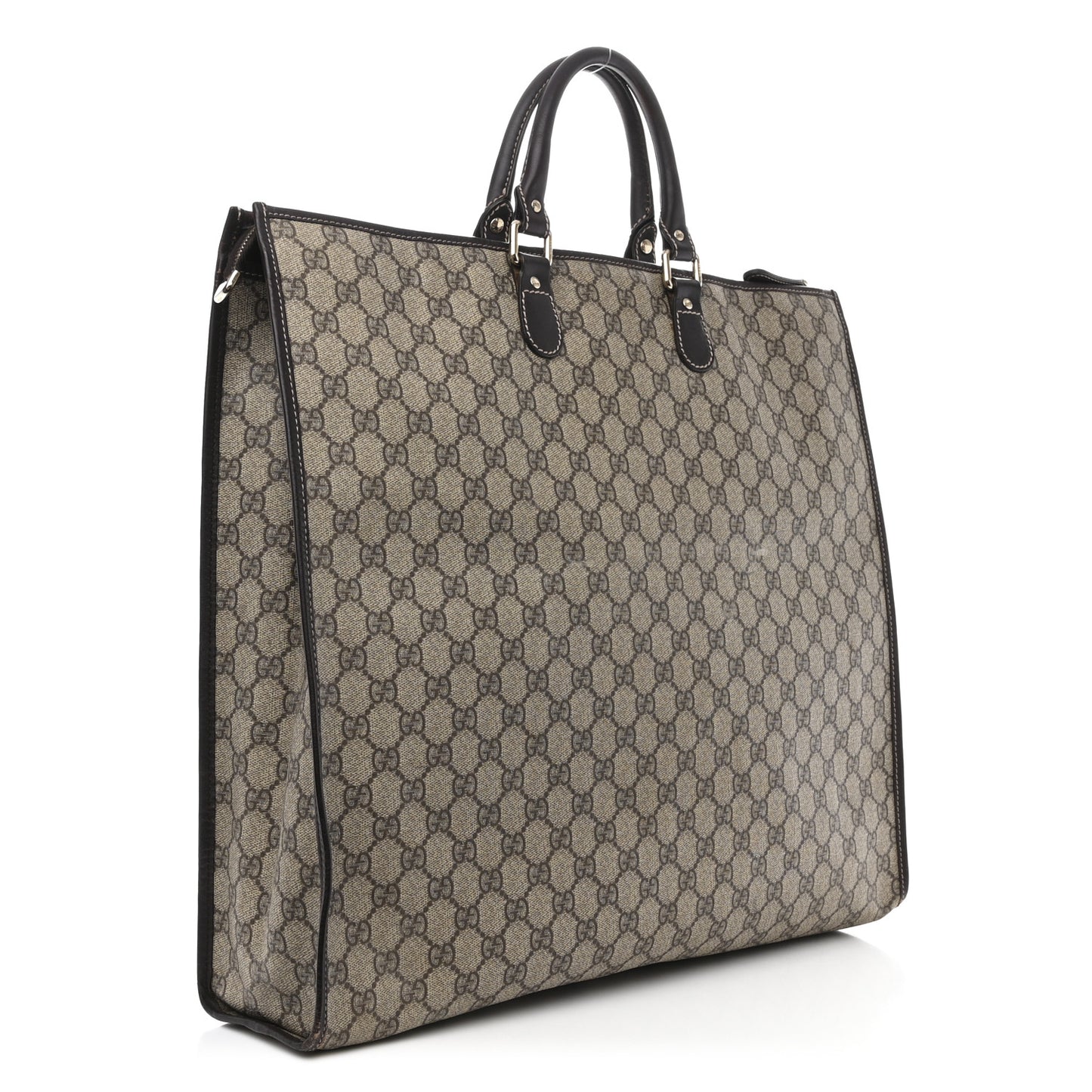 GG Plus Monogram XL Tote Dark Brown