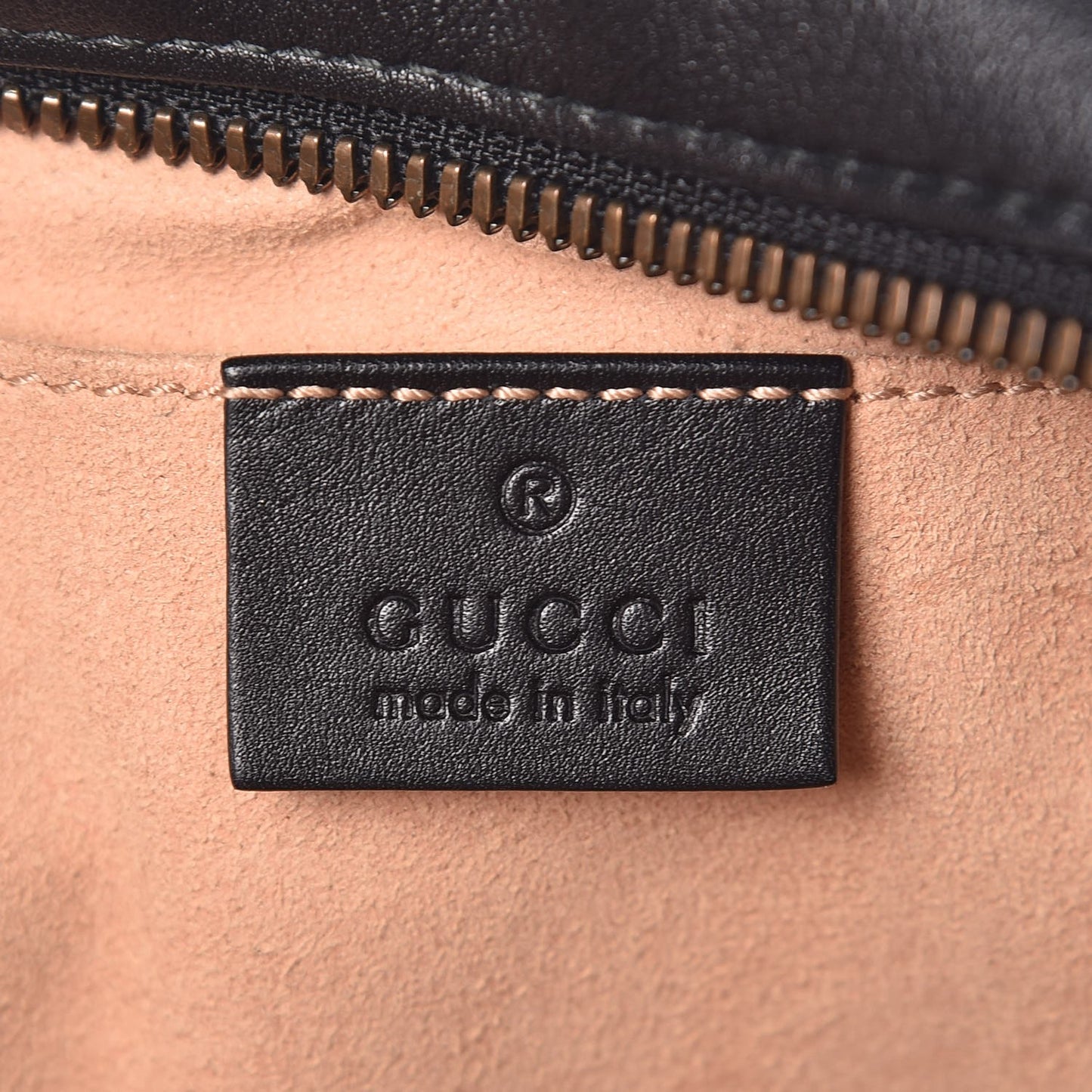 Calfskin Matelasse Small GG Marmont Chain Shoulder Bag Black