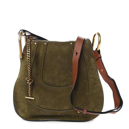 Chloe Calfskin Suede Small Hayley Hobo Eucalyptus 1 of 9