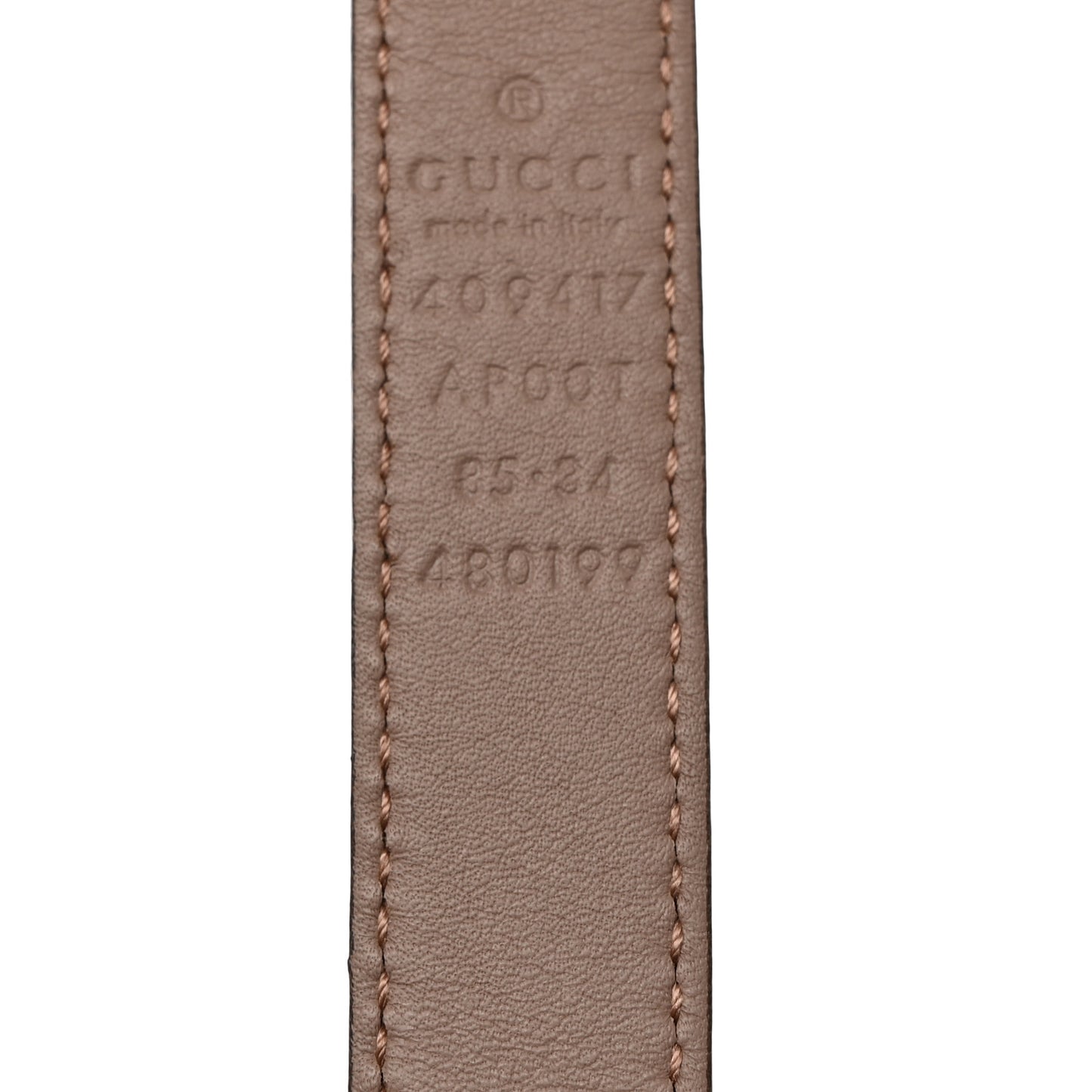 Calfskin Double G 20mm Belt 85 34 Porcelain Rose