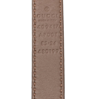 Gucci Calfskin Double G 20mm Belt 85 34 Porcelain Rose 5 of 6