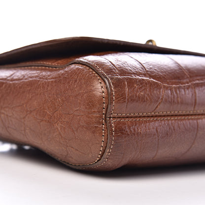Mulberry Nappa Crocodile Embossed Small Lily Flap Oak 14 of 16