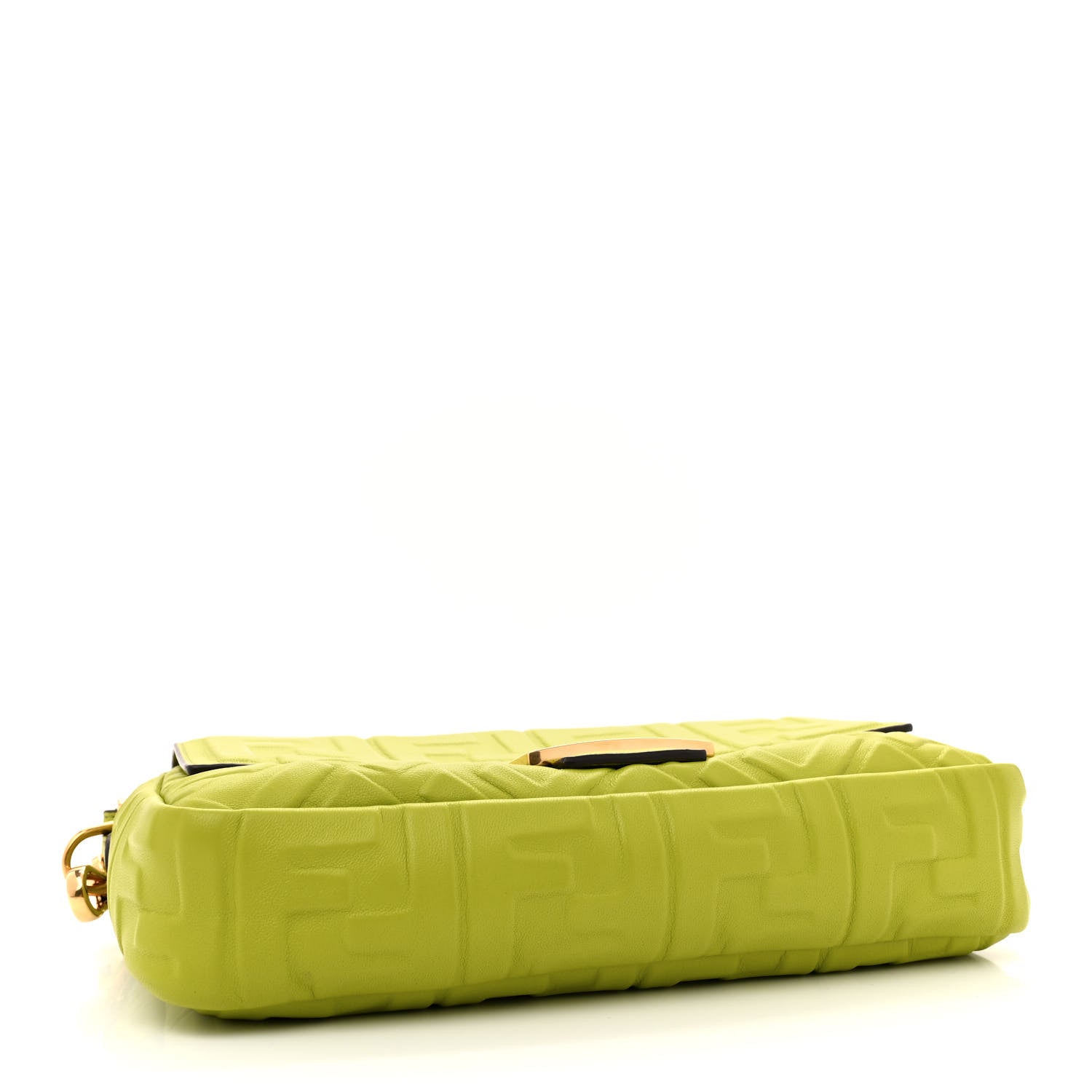 Fendi Nappa FF 1974 Embossed Baguette Wasabi 4 of 13