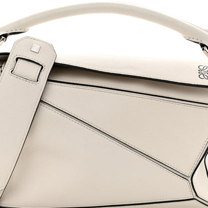 Loewe Grained Calfskin Small Puzzle Bag White 7 of 13