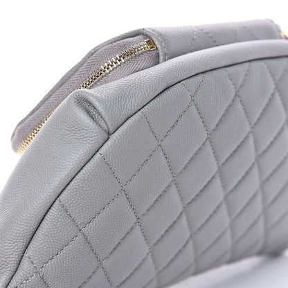 Chanel Caviar Quilted Business Affinity Waist Bag Grey 8 of 9
