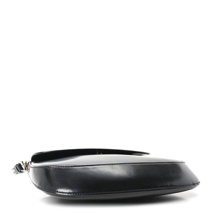 Prada Spazzolato Cleo Flap Shoulder Bag Black 4 of 10