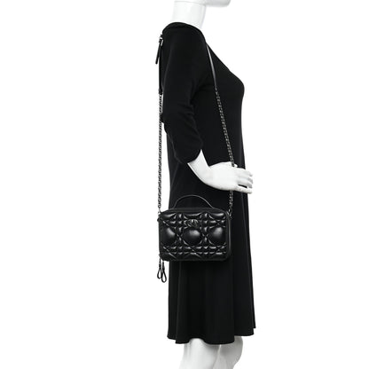 Christian Dior Calfskin Macrocannage Caro Box Bag Black 2 of 9