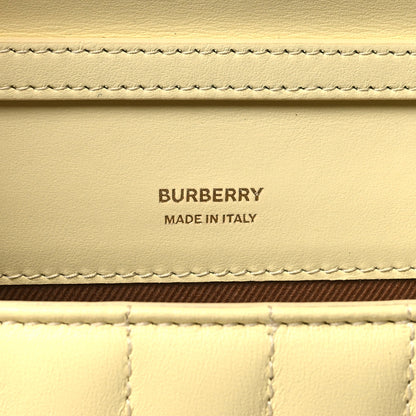 Burberry Lambskin Quilted Lola Clutch On Chain Cool Lemon 6 of 9