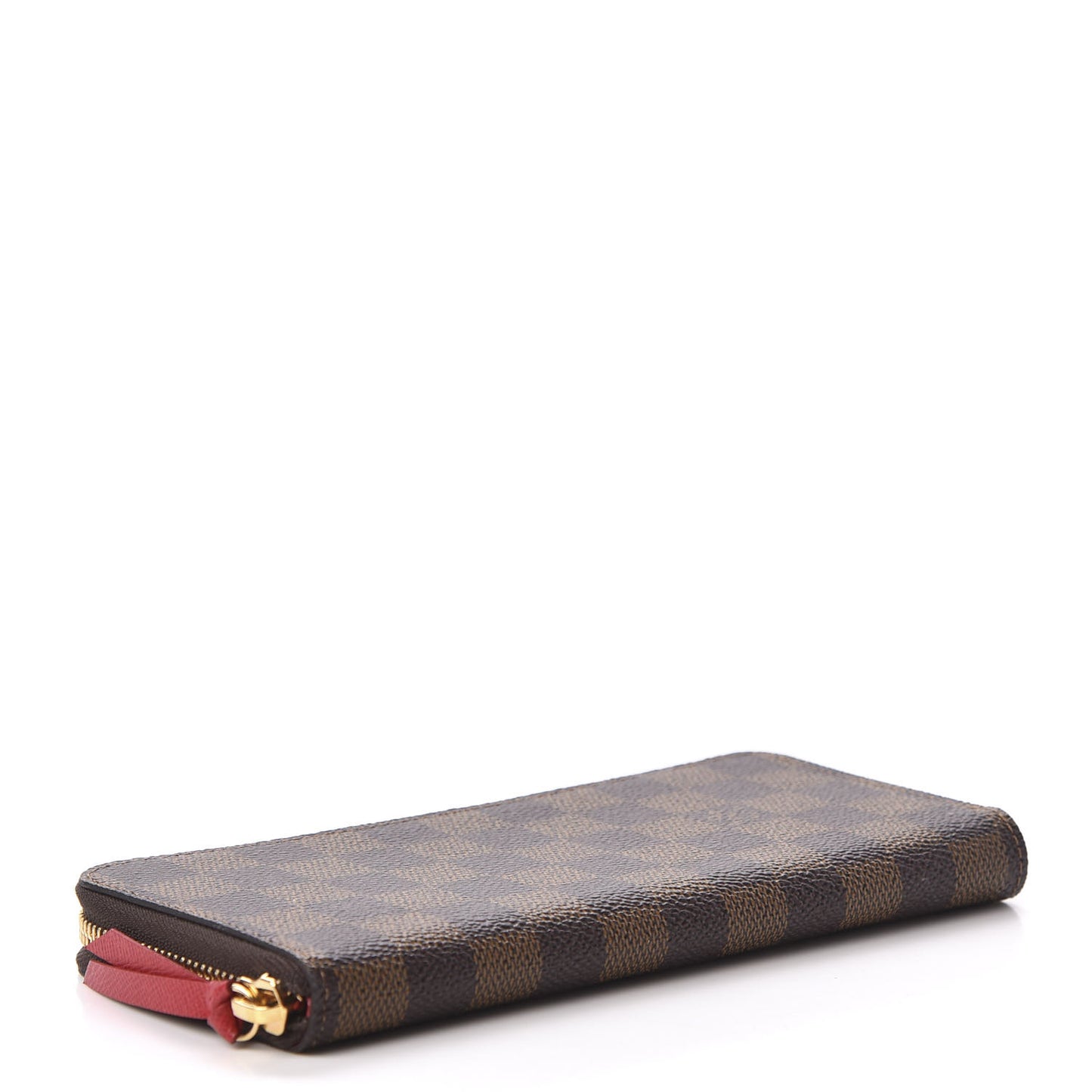 Damier Ebene Clemence Wallet Cherry