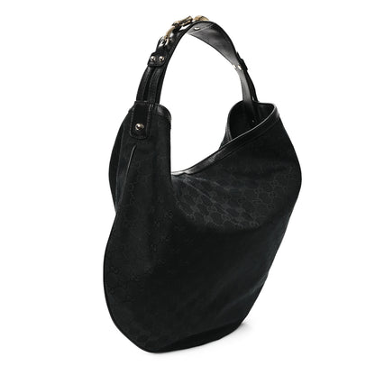 Gucci Monogram Large Wave Hobo Black 3 of 10