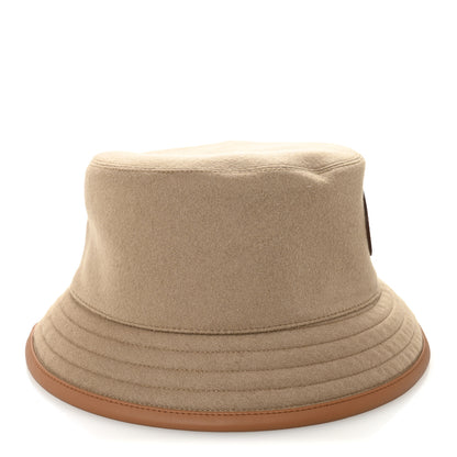 Hermes Cashmere Swift Harper Evelyne Bucket Hat 58 Biscuit Gold 6 of 7