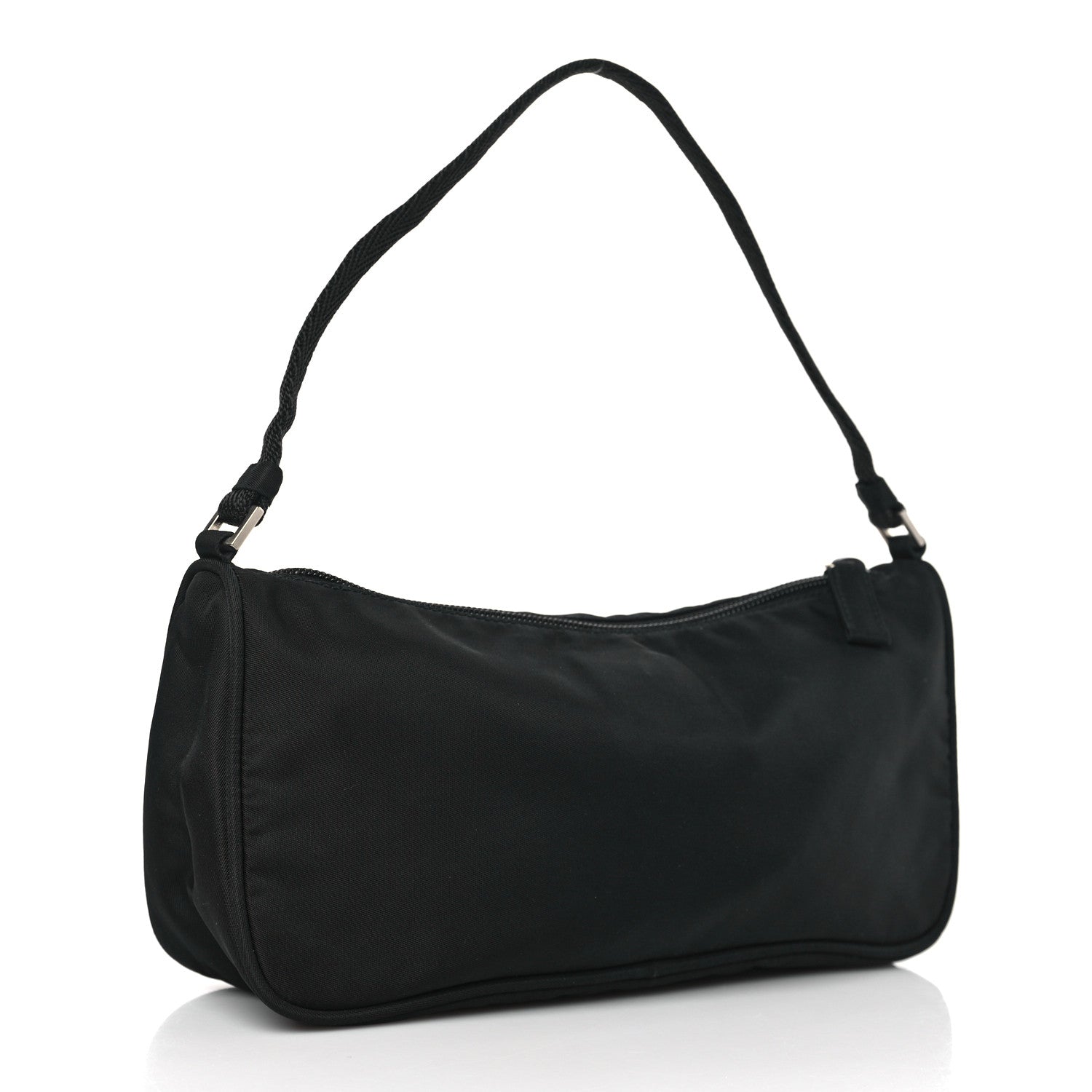 Prada Tessuto Nylon Pochette Bag Black 3 of 8