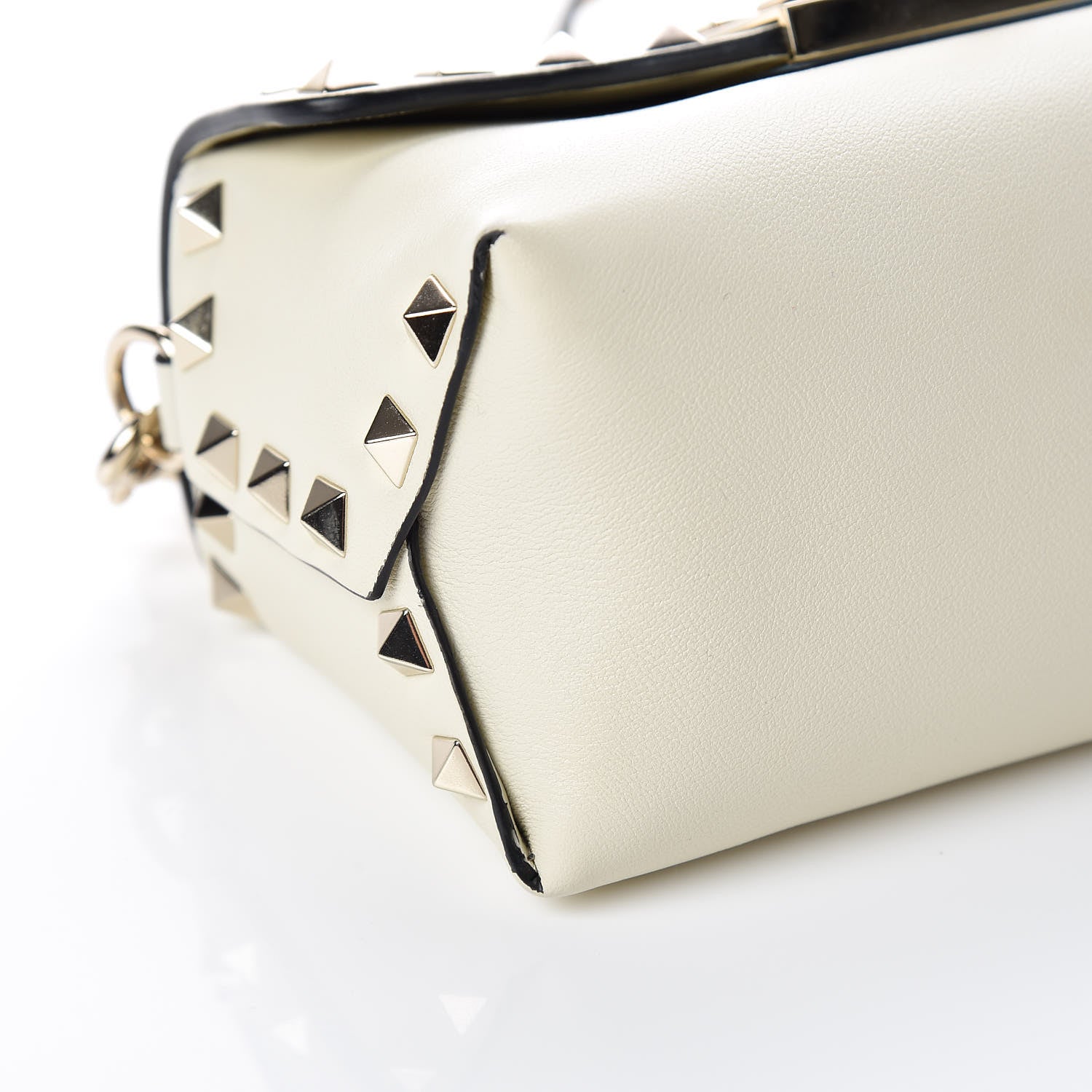 Valentino Garavani Calfskin Mini Rockstud Crossbody Bag Ivory 5 of 9