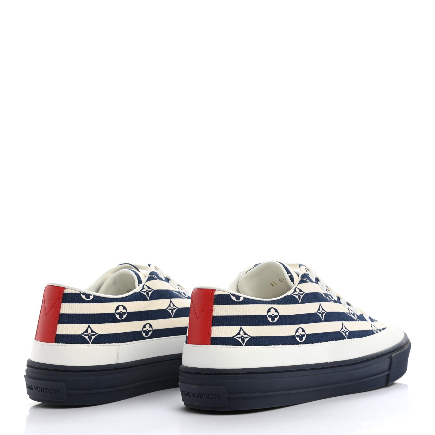 Louis Vuitton Canvas Escale Stellar Sneakers 38 Blue 4 of 9