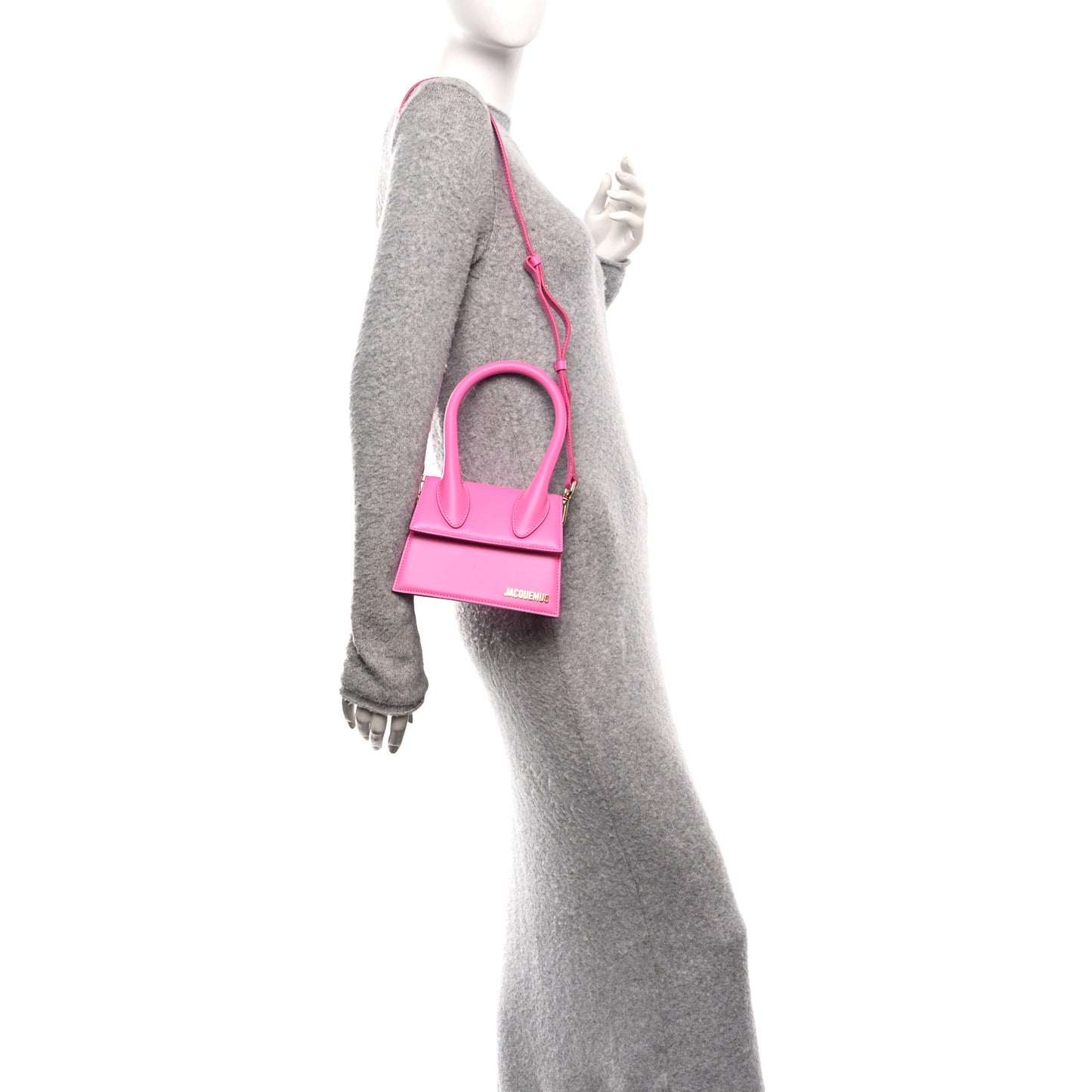 Smooth Calfskin Le Chiquito Moyen Neon Pink