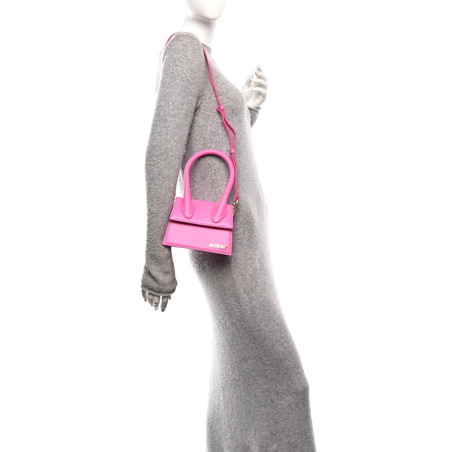 Jacquemus Smooth Calfskin Le Chiquito Moyen Neon Pink 2 of 11