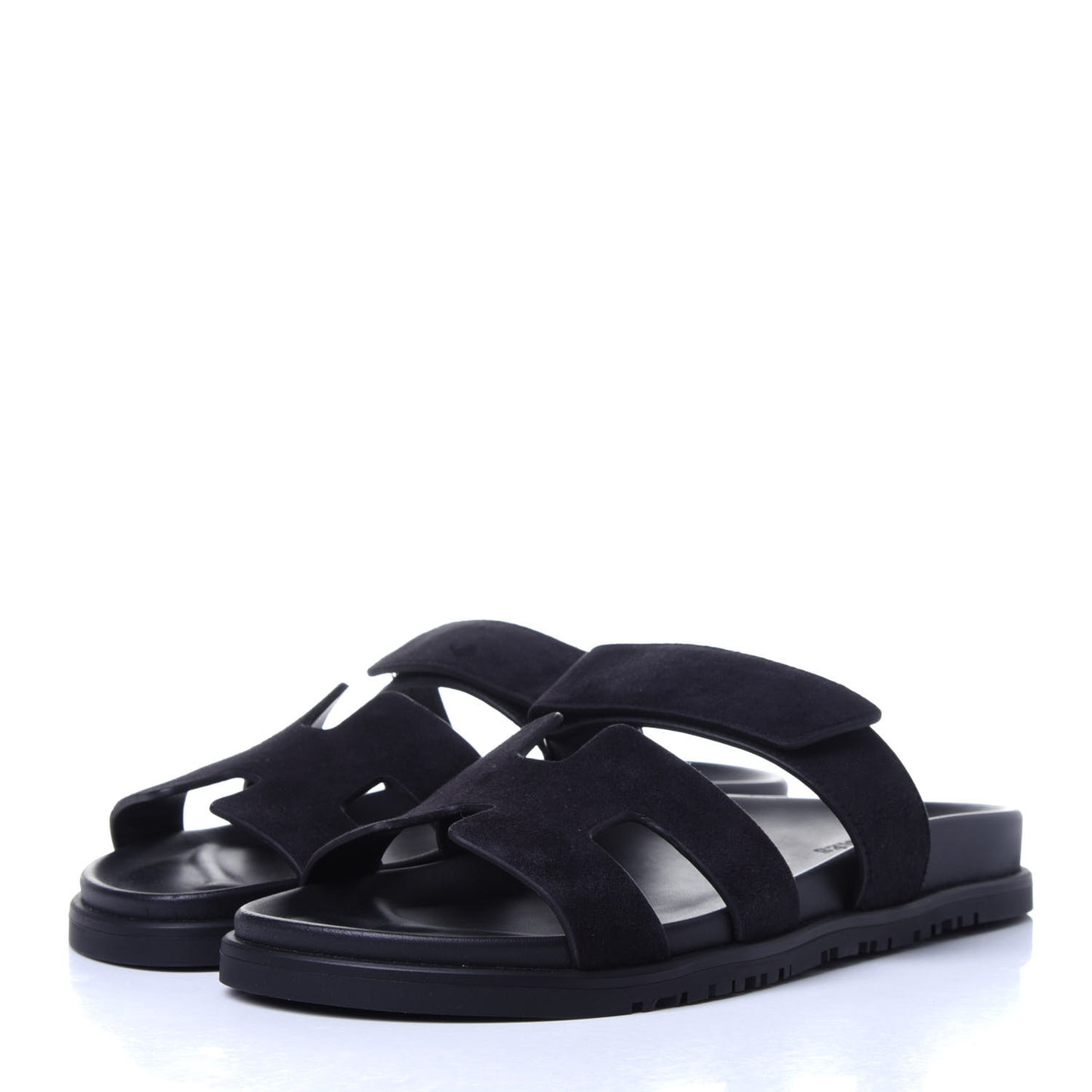 Suede Womens Chypre Sandals 39.5 Black