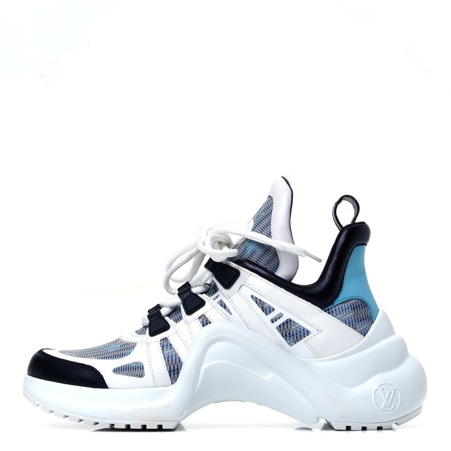 Louis Vuitton Calfskin Nylon LV Pop Archlight Sneaker 40 Blue 1 of 11