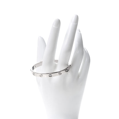 Cartier 18K White Gold 6 Diamond LOVE Bracelet 16 2 of 6
