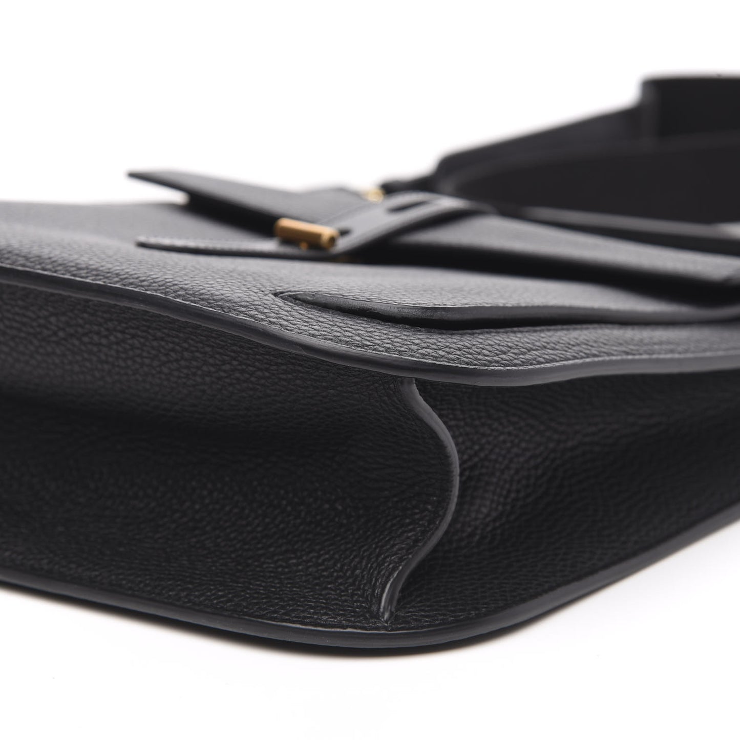 Grain Calfskin T Twist Crossbody Bag Black