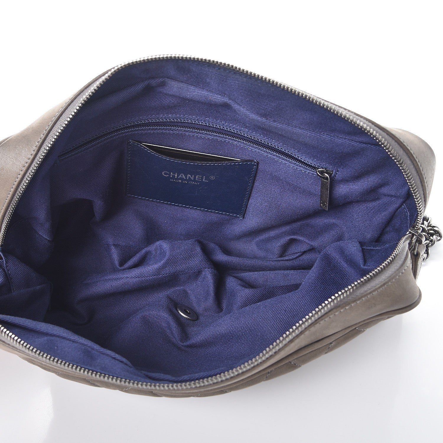 Chanel Iridescent Calfskin Quilted Large Shiva Flap Grey 5 of 13