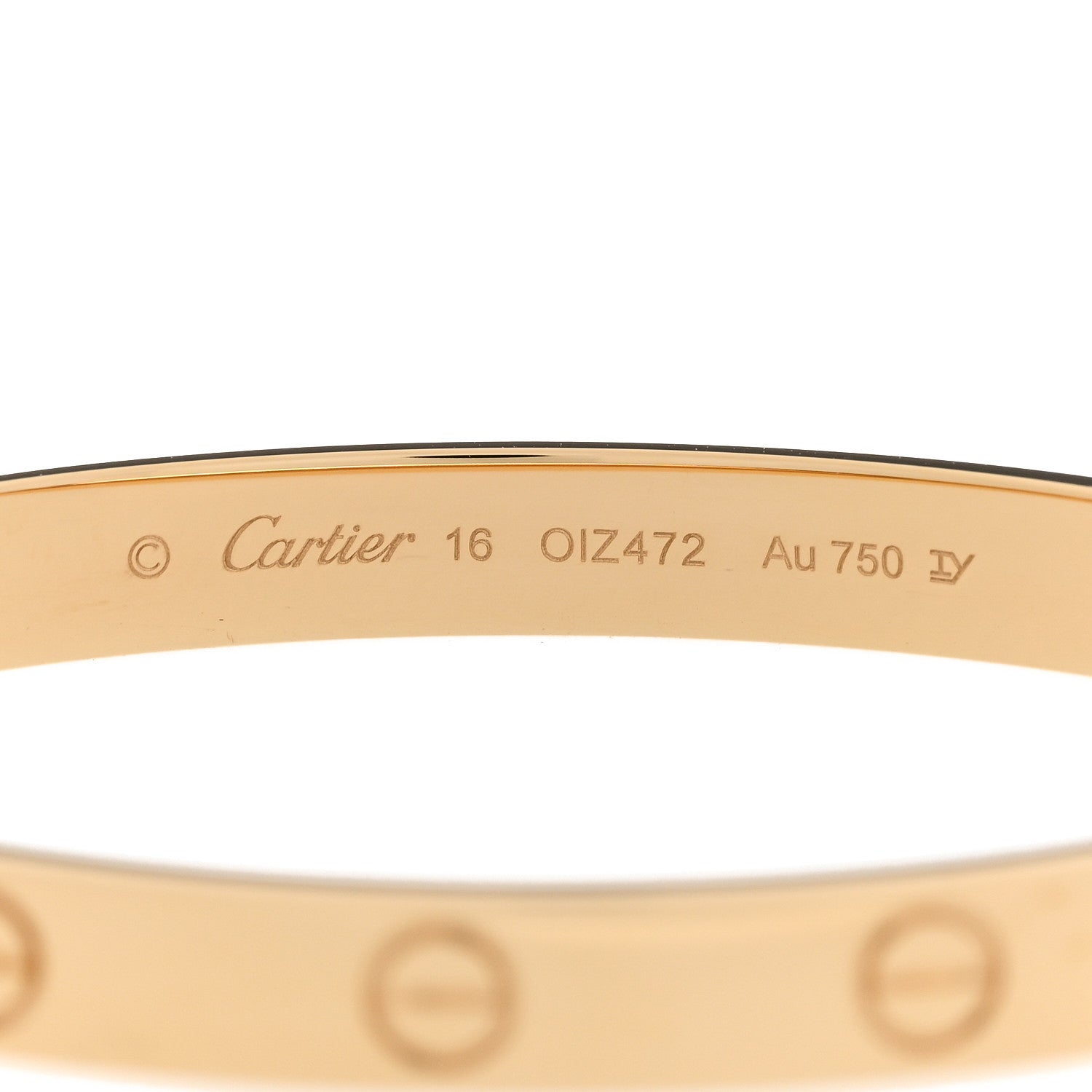 Cartier 18k Yellow Gold Love Bracelet 16 3 of 7