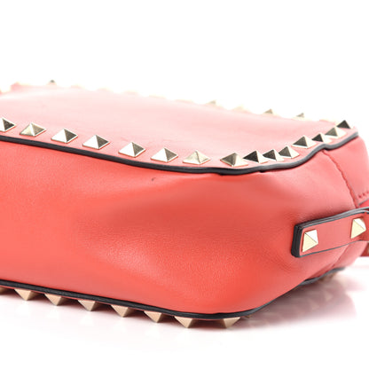 Valentino Garavani Calfskin Rockstud Camera Crossbody Bag Deep Orange 8 of 9