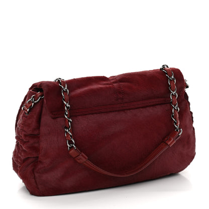 Chanel Pony Hair Sharpei Flap Tote Red 3 of 10