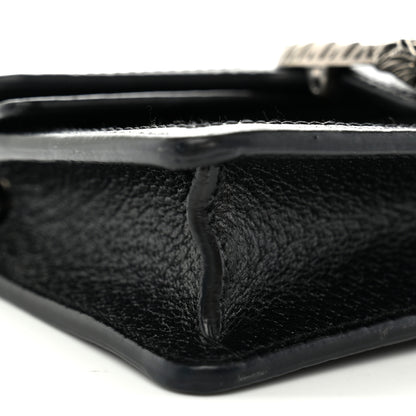 Gucci Jacquard Black Denim GG Monogram Super Mini Dionysus Shoulder Bag Black Ivory 8 of 10