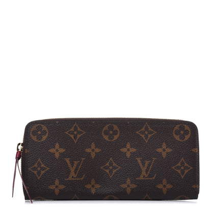 Louis Vuitton Monogram Clemence Wallet Fuchsia 1 of 16