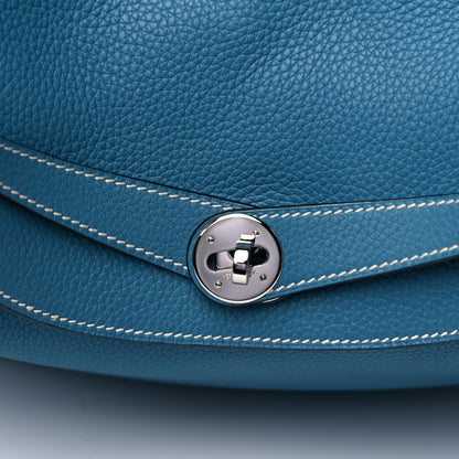 Hermes Taurillon Clemence Lindy 34 Bleu Jean 5 of 11