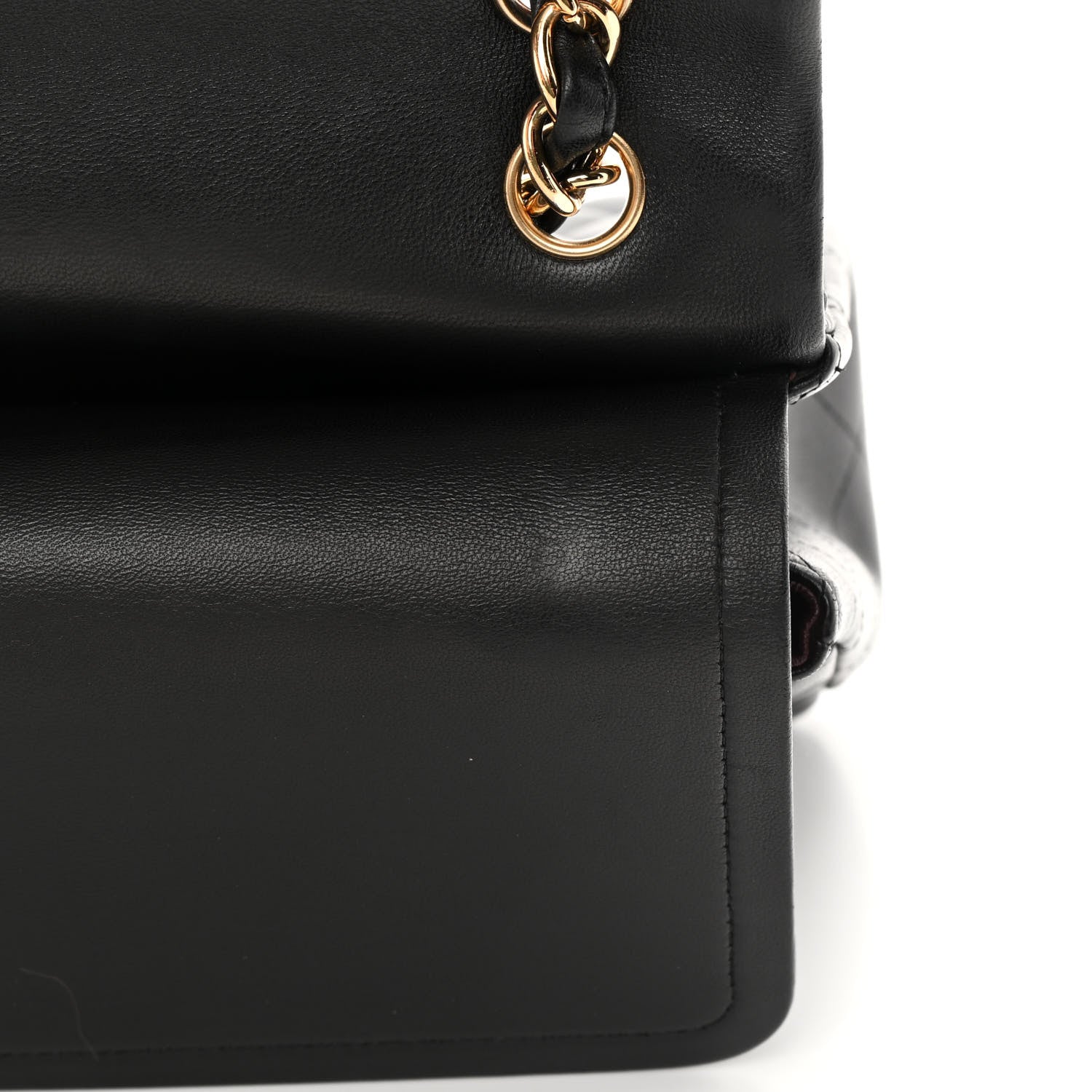 Chanel Lambskin Quilted Jumbo Double Flap Black 11 of 21