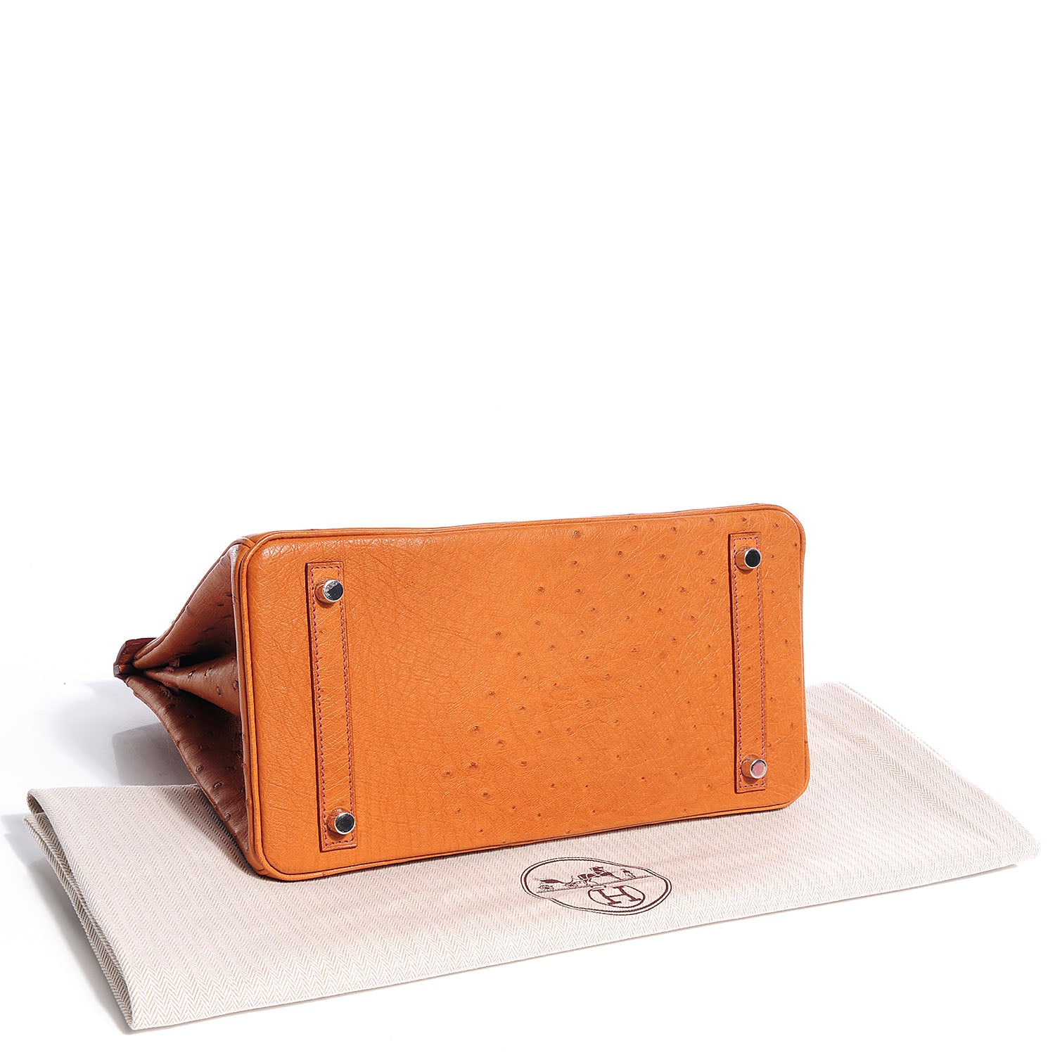 Hermes Ostrich Birkin 30 Cognac 7 of 29