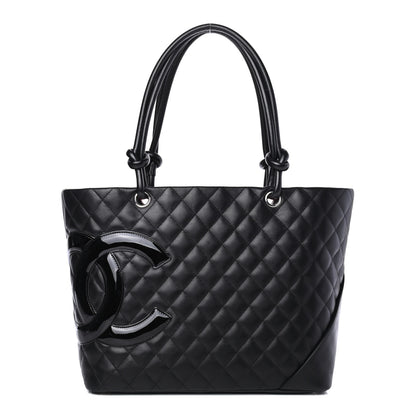 Chanel Calfskin Quilted Large Cambon Tote Black 1 of 4