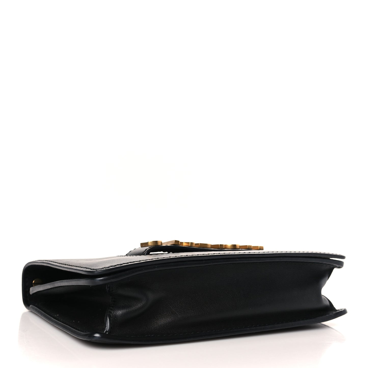 Calfskin J'Adior Chain Flap Bag Black