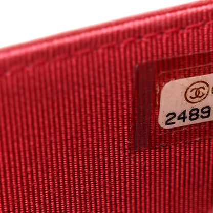 Chanel Metallic Aged Calfskin Quilted Gabrielle Wallet On Chain WOC Silver Black 9 of 14