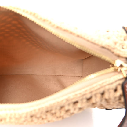 Louis Vuitton Raffia Side Trunk MM Natural Brown 5 of 9