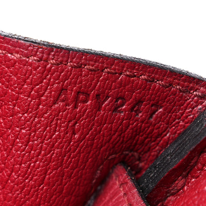 Hermes Togo Birkin 25 Rouge Grenat 7 of 14