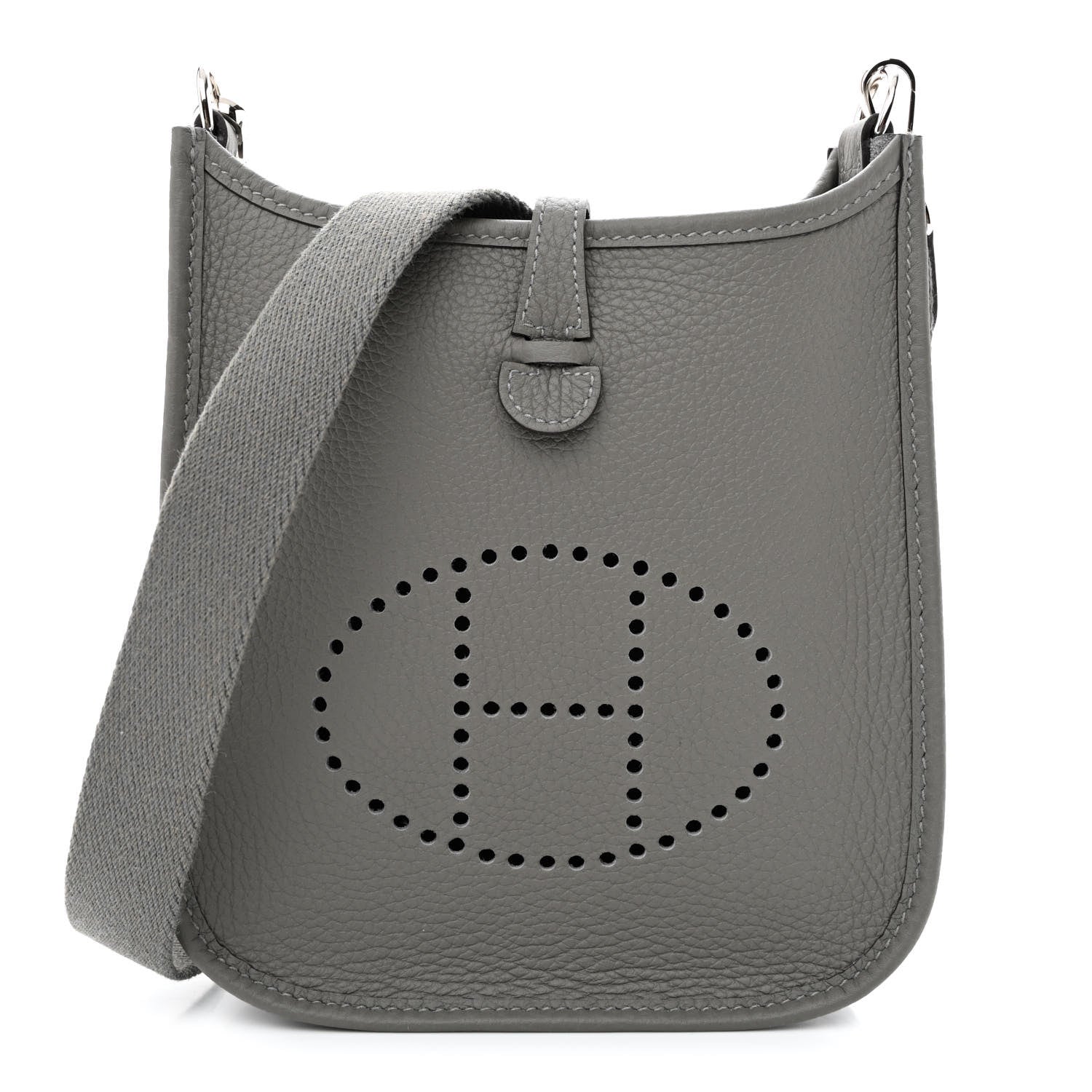 Hermes Taurillon Clemence Evelyne TPM Gris Meyer 1 of 11