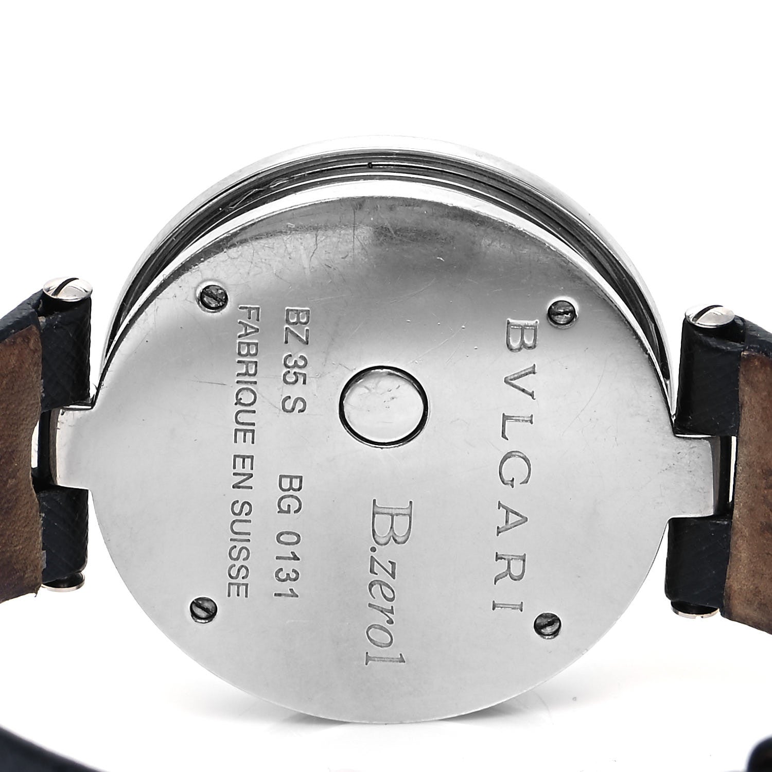 Bulgari Stainless Steel Calfskin Diamond 35mm B.Zero1 Sun & Moon Quartz Watch Black 4 of 4